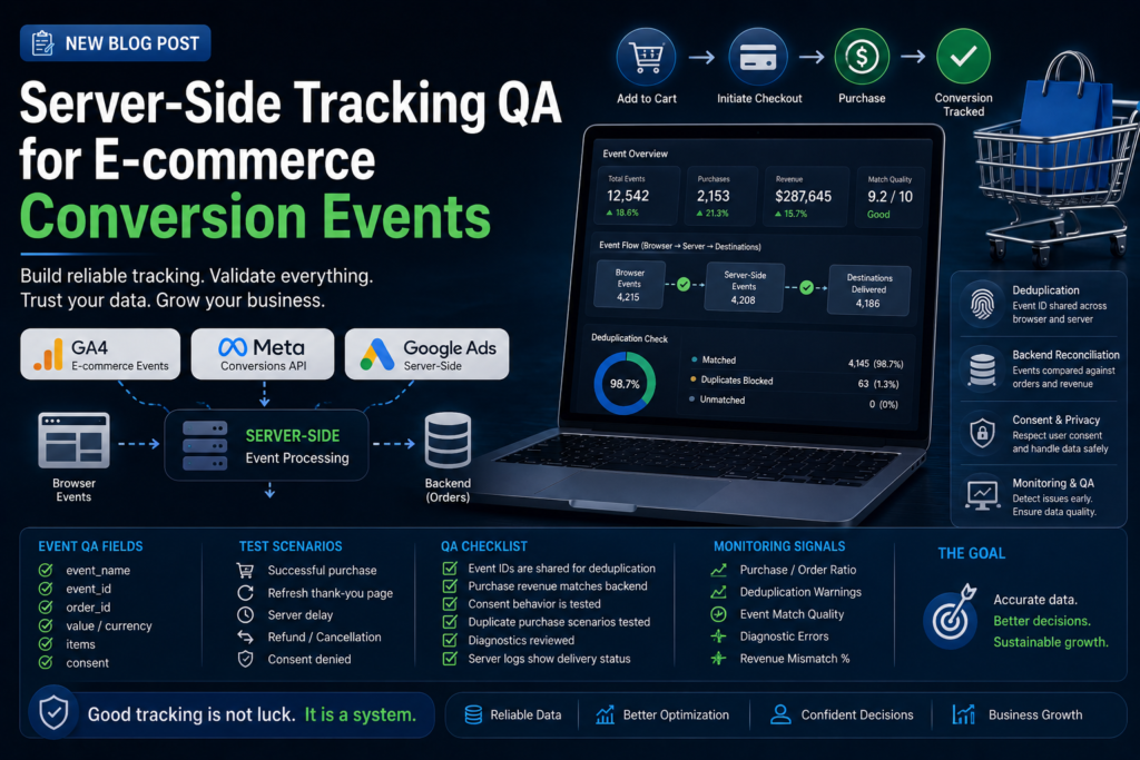 Server-Side Tracking QA for E-commerce Conversion Events