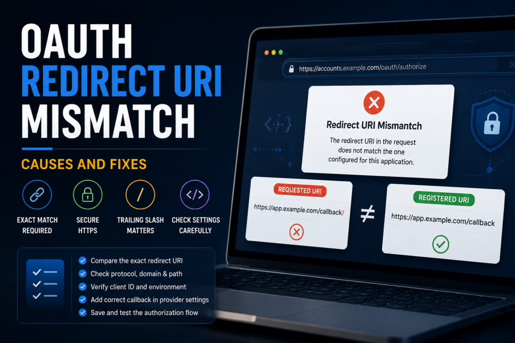 OAuth Redirect URI Mismatch: Causes and Fixes