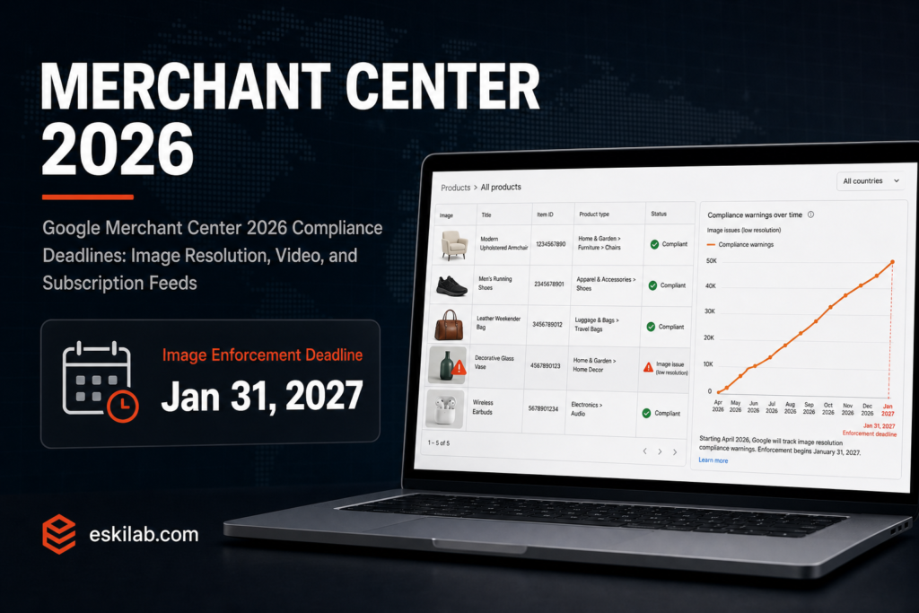 Google Merchant Center 2026 Compliance Deadlines: Image Resolution, Video, and Subscription Feeds