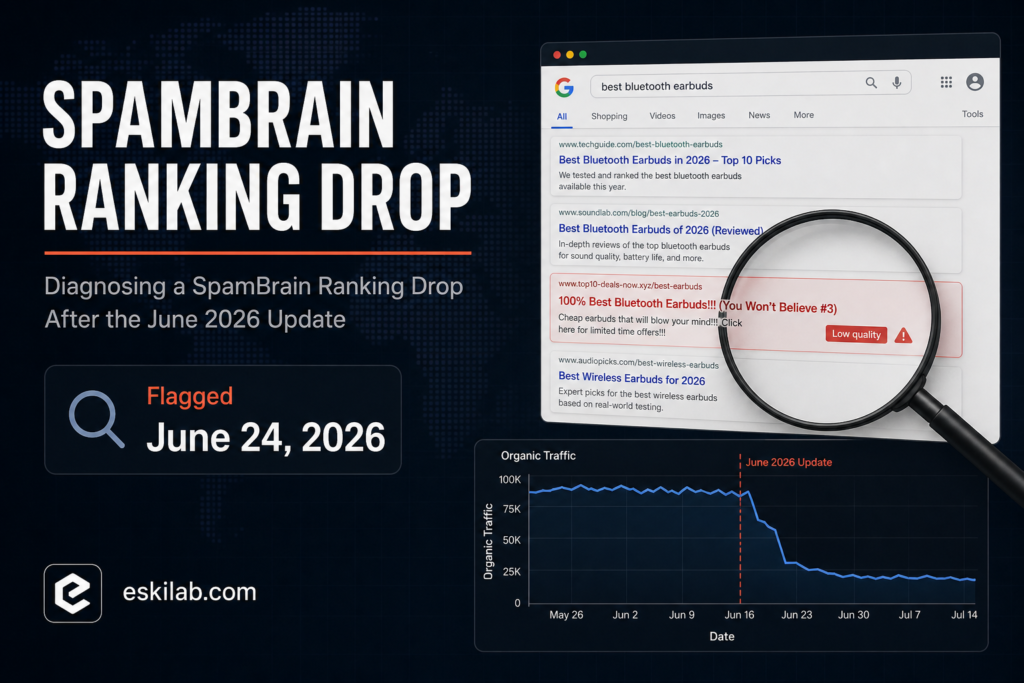 Google Spam Update Recovery Checklist: Diagnosing a SpamBrain Ranking Drop